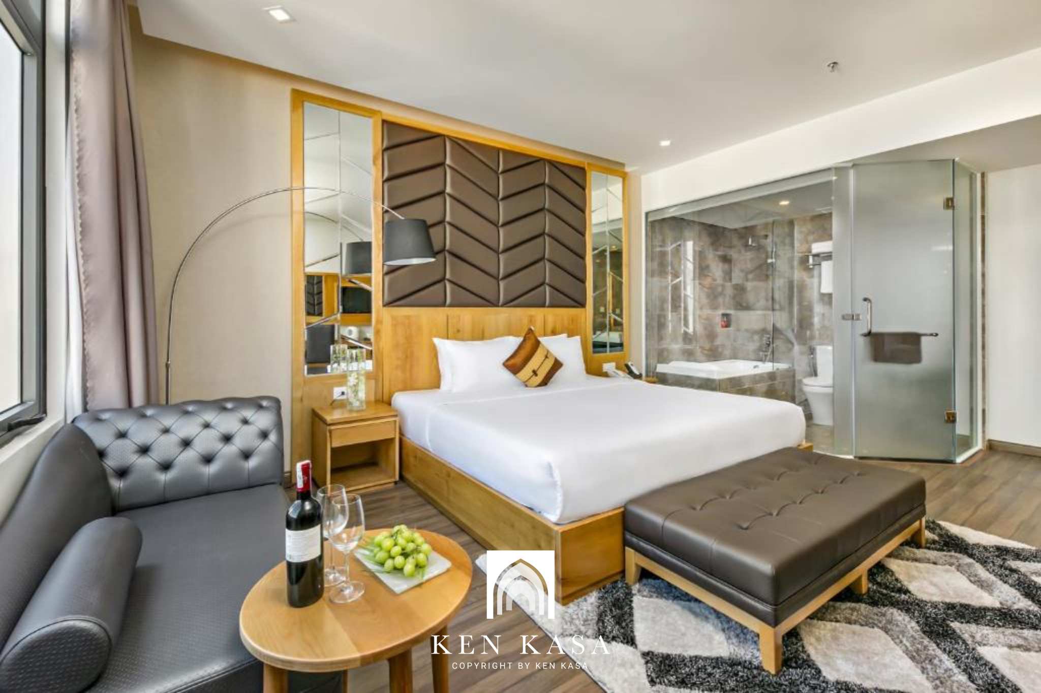 Mẫu phòng ngủ khách sạn hiện đại Grand Sunrise boutique hotel 